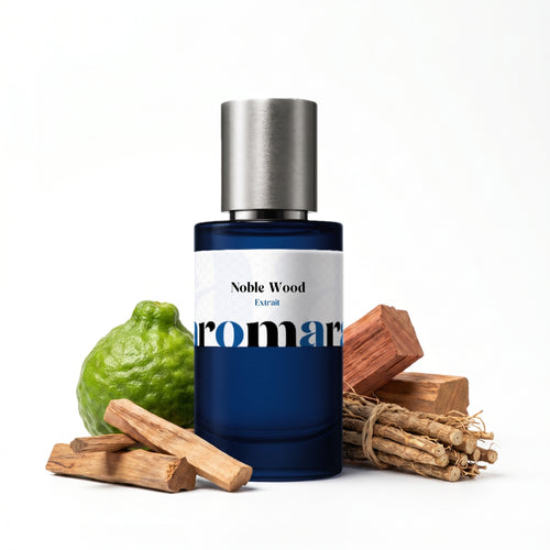 Noble Wood 35% Extrait perfume by Aromara, inspired by Essential Parfums Bois Imperial. Bergamot, sandalwood, cedarwood, vetiver, musk. UK-made dupe, 7+ hour wear.
