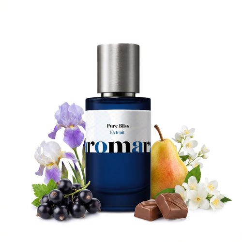 Pure Bliss 35% Extrait perfume by Aromara, inspired by Lancome La Vie Est Belle. Blackcurrant, pear, iris, jasmine, orange blossom, praline, vanilla, patchouli. UK-made dupe, 7+ hour wear.