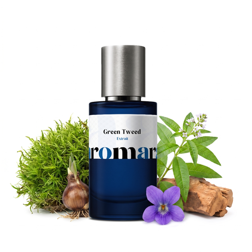 Green Tweed 35% Extrait perfume by Aromara, inspired by Creed Green Irish Tweed. Lemon verbena, iris, violet, sandalwood, ambergris. UK-made dupe, 7+ hour wear.