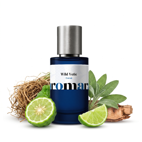 Wild Vetic 35% Extrait perfume by Aromara, inspired by Creed Wild Vetiver. Bergamot, lime, sage, vetiver, cedarwood, musk. UK-made dupe, 7+ hour wear.
