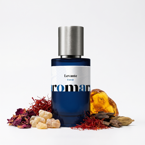 Levante 35% Extrait perfume by Aromara, inspired by Louis Vuitton Ambre Levant. Saffron, rose, incense, amber, oud, sandalwood. UK-made dupe, 7+ hour wear.