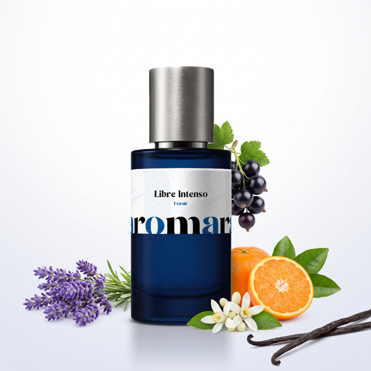 Libre Intenso 35% Extrait perfume by Aromara, inspired by Yves Saint Laurent Libre. Lavender, mandarin, blackcurrant, orange blossom, vanilla. UK-made dupe, 7+ hour wear.