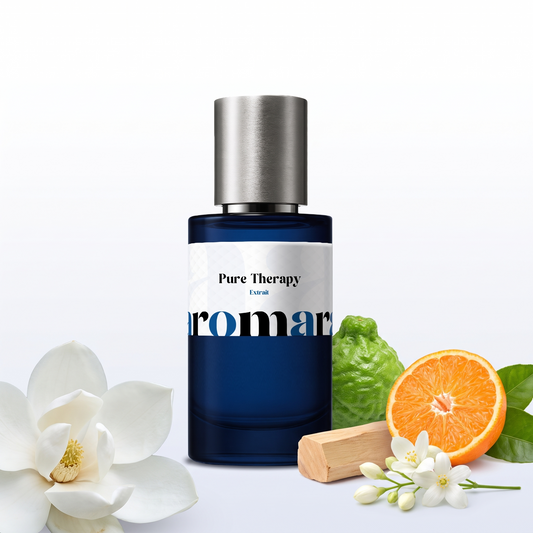 Pure Therapy 35% Extrait perfume by Aromara, inspired by Initio Musk Therapy. Magnolia, mandarin, bergamot, sandalwood, jasmine. UK-made dupe, 7+ hour wear.
