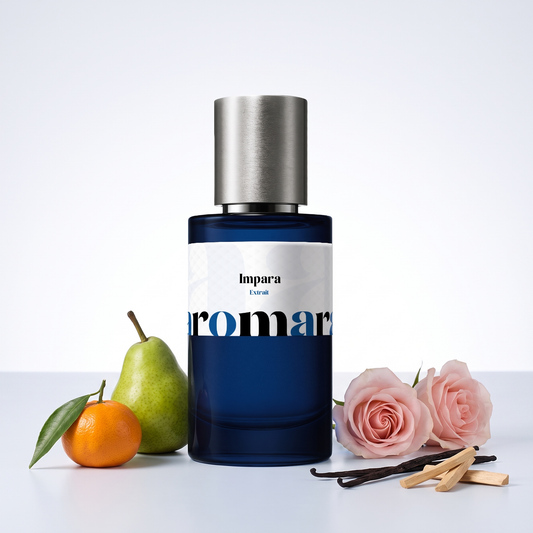 Impara 35% Extrait perfume by Aromara, inspired by BDK Parfums Impadia. Mandarin, pear, rose, vanilla, sandalwood. UK-made dupe, 7+ hour wear.