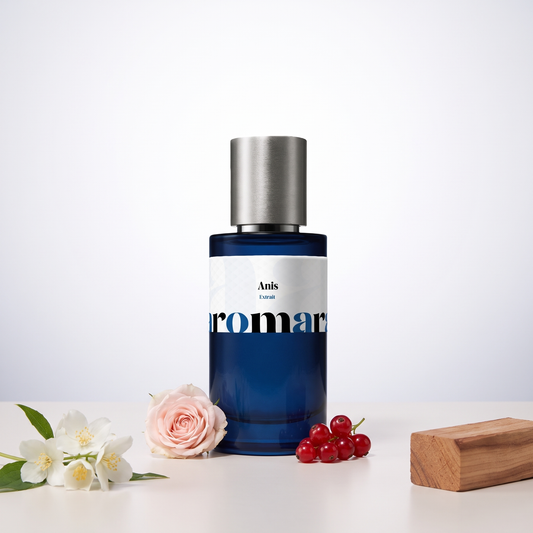 Anis 35% Extrait perfume by Aromara, inspired by Nishane Ani. Jasmine, fruity notes, cedarwood, soft musk. UK-made dupe, 7+ hour wear.