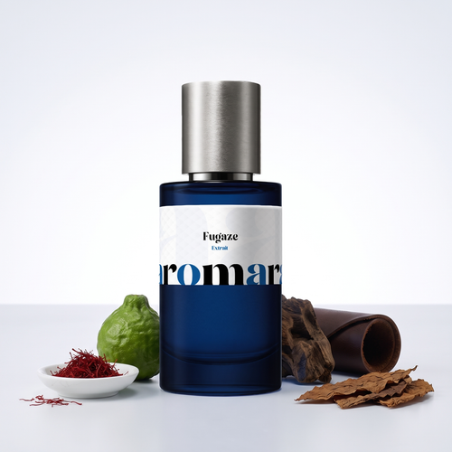 Fugaze 35% Extrait perfume by Aromara, inspired by Born to Stand Out Fugazzi. Bergamot, saffron, oud, leather, tobacco. UK-made dupe, 7+ hour wear.