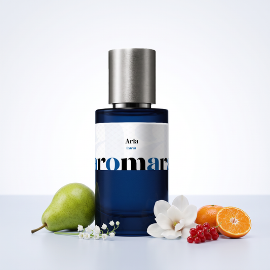 Aria 35% Extrait perfume by Aromara, inspired by Loewe Aire Sutileza. Pear, mandarin, redcurrant, lily of the valley, magnolia. UK-made dupe, 7+ hour wear.