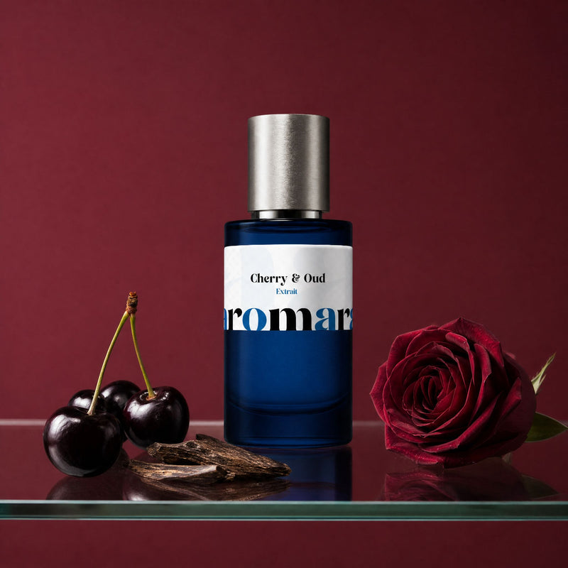 Cherry & Oud 50ml Extrait Spray dupe fragrance | black cherry oud rose | Aromara UK