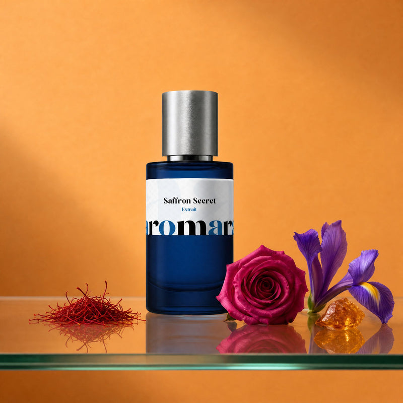 Saffron Secret 50ml Extrait Spray dupe fragrance | saffron rose iris amber | Aromara UK