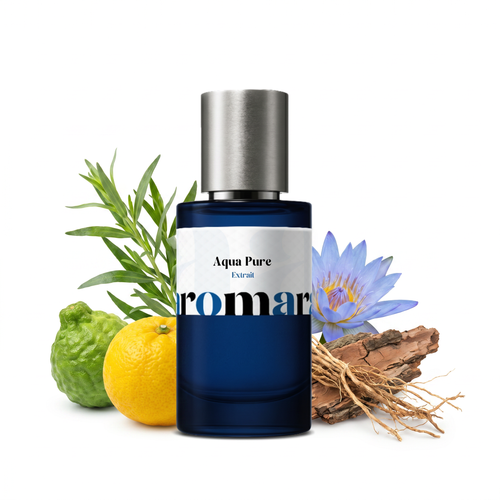 Aqua Pure 35% Extrait perfume by Aromara, inspired by Issey Miyake L'Eau d'Issey Pour Homme. Yuzu, bergamot, tarragon, lotus, cedar, vetiver. UK-made dupe, 7+ hour wear.