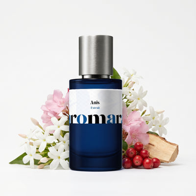 Anis 35% Extrait perfume by Aromara, inspired by Nishane Ani. Jasmine, fruity notes, cedarwood, soft musk. UK-made dupe, 7+ hour wear.