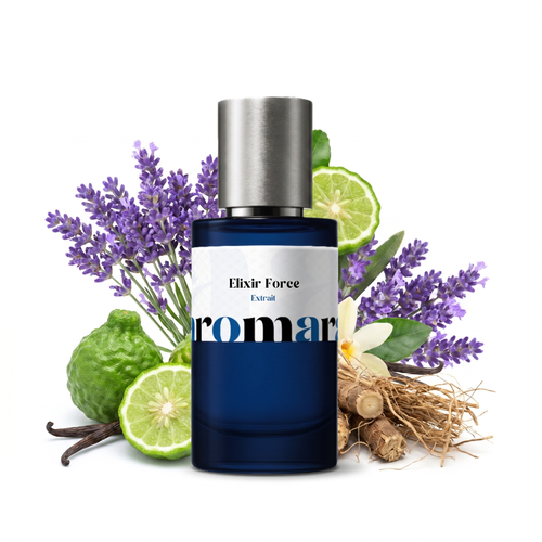 Elixir Force 35% Extrait perfume by Aromara, inspired by YSL Y Elixir. Lavender, bergamot, geranium, tonka, vanilla, vetiver. UK-made dupe, 7+ hour wear.