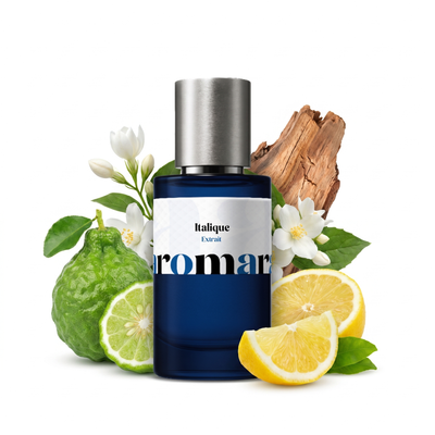 Italique 35% Extrait perfume by Aromara, inspired by Xerjoff Italica. Bergamot, citrus, jasmine, cedarwood, white musk. UK-made dupe, 7+ hour wear.