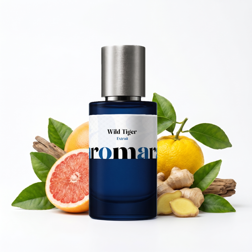 Wild Tiger 35% Extrait perfume by Aromara, inspired by Bvlgari Tygar. Grapefruit, yuzu, ginger, woods, ambroxan, vetiver, musk. UK-made dupe, 7+ hour wear.