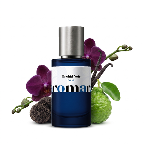 Orchid Noir 35% Extrait perfume by Aromara, inspired by Tom Ford Black Orchid. Truffle, ylang, bergamot, orchid, patchouli, vanilla, incense. UK-made dupe, 7+ hour wear.