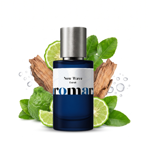 Now Wave 35% Extrait perfume by Aromara, inspired by Lattafa Now Rave. Bergamot, aquatic accord, cedarwood, white musk. UK-made dupe, 7+ hour wear.