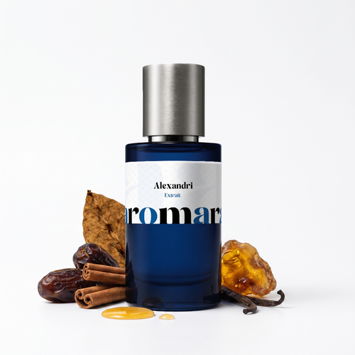 Alexandri 35% Extrait perfume by Aromara, inspired by Xerjoff Alexandria II. Date, cinnamon, tobacco, honey, vanilla, amber. UK-made dupe, 7+ hour wear.