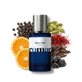 Onyx Code 35% Extrait perfume by Aromara, inspired by Versace Pour Homme Oud Noir. Black pepper, bitter orange, cardamom, saffron, agarwood, olibanum. UK-made dupe, 7+ hour wear, 60-day refund.