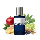 Vector Y 35% Extrait perfume by Aromara, inspired by YSL Y Eau de Parfum. Apple, ginger, bergamot, sage, juniper, vetiver. UK-made dupe, 7+ hour wear, 60-day refund.
