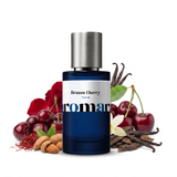 Brazen Cherry 35% Extrait perfume by Aromara, inspired by Fragrance Du Bois Rude Cherry. Dark cherry, bitter almond, saffron, rose, agarwood, vanilla. UK-made dupe, 7+ hour wear, 60-day refund.