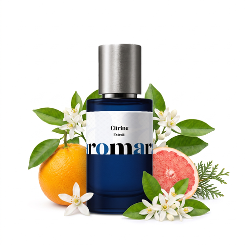 Citrine 35% Extrait perfume by Aromara, bright bergamot, grapefruit, orange blossom and cedar, UK-made dupe, 7+ hour wear, 60-day refund