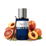 Peach Noir 35% Extrait perfume by Aromara, peach, blood orange, rum, vanilla, UK-made dupe, 7+ hour wear, 60-day refund