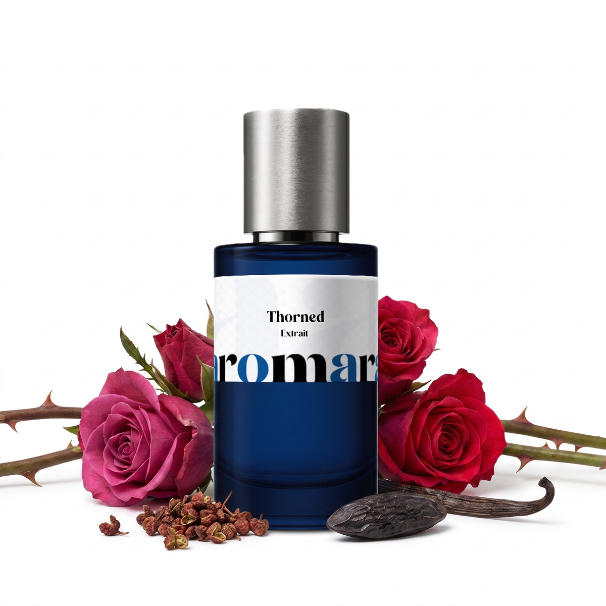 Thorned 35% Extrait perfume by Aromara, Bulgarian rose, Sichuan pepper, tonka bean, vanilla, UK-made dupe, 7+ hour wear, 60-day refund