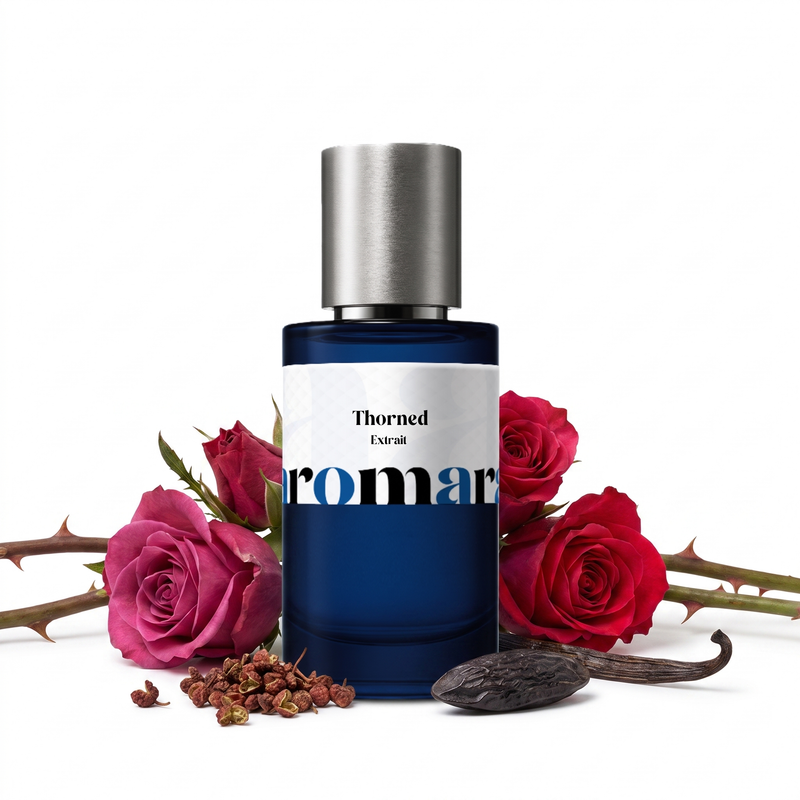 Thorned 35% Extrait perfume by Aromara, Bulgarian rose, Sichuan pepper, tonka bean, vanilla, UK-made dupe, 7+ hour wear, 60-day refund