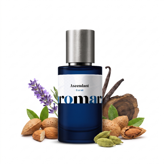 Ascendant 35% Extrait perfume by Aromara, bitter almond, vanilla, oud, UK-made dupe, 7+ hour wear, 60-day refund