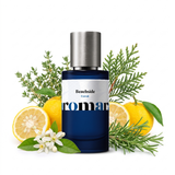 Beachside 35% Extrait perfume by Aromara, inspired by Louis Vuitton On The Beach. Yuzu, neroli, rosemary, thyme, pink pepper, cloves, cypress. UK-made dupe, 7+ hour wear.