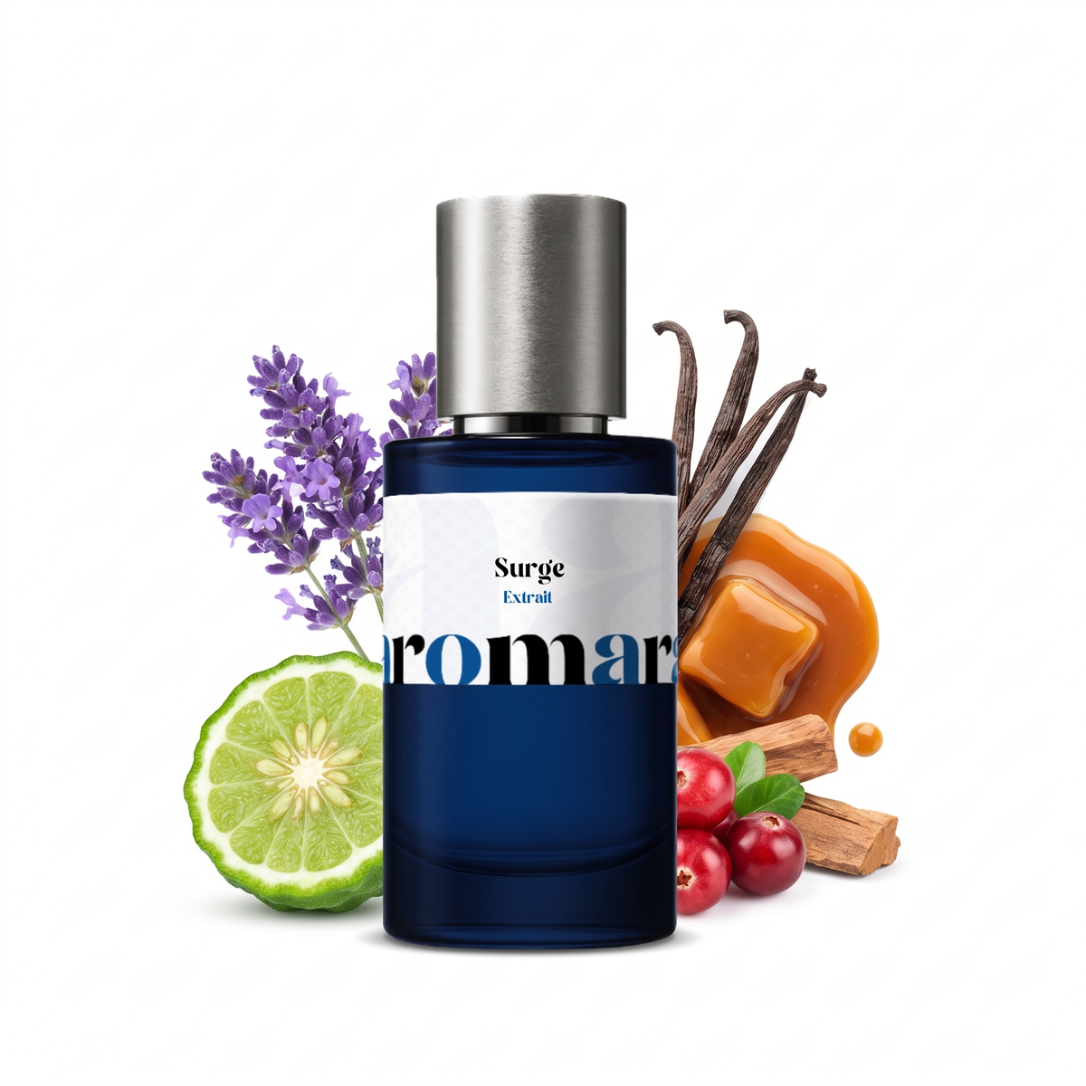 Surge 35% Extrait perfume by Aromara, inspired by Initio Wild Rush. Bergamot, lavender, vanilla, caramel, red berries, sandalwood. UK-made dupe, 7+ hour wear.