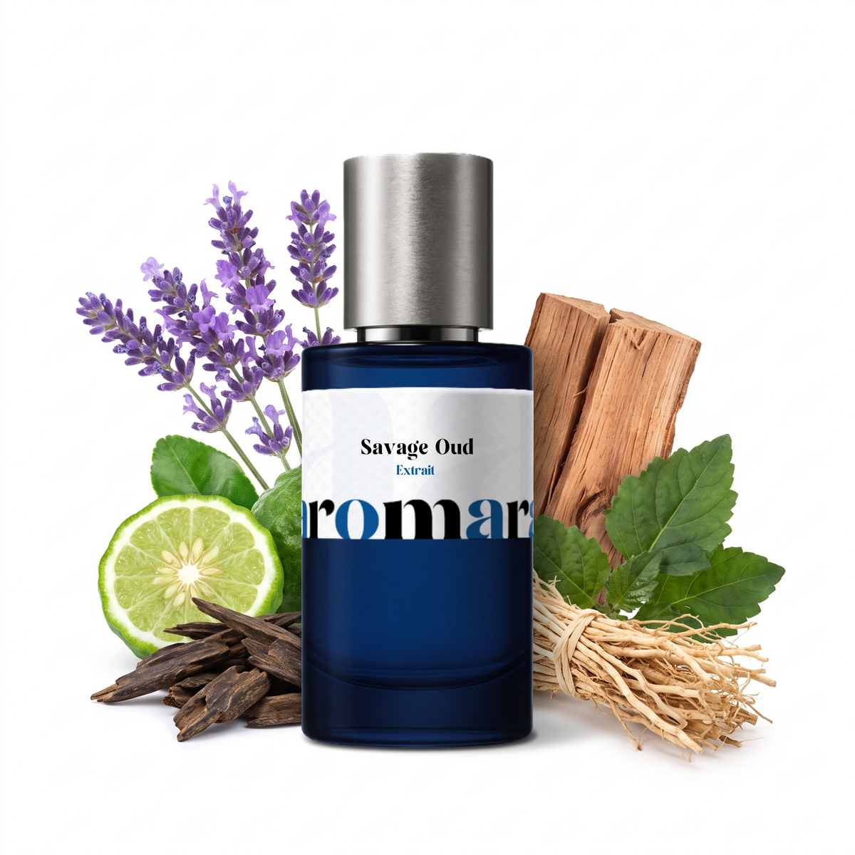 Savage Oud 35% Extrait perfume by Aromara, inspired by Dior Sauvage Extrait. Lavender, bergamot, oud, patchouli, vetiver, cedarwood. UK-made dupe, 7+ hour wear.