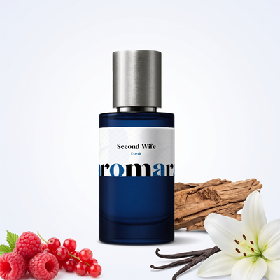 Second Wife 35% Extrait perfume by Aromara. Red berries, lily, vanilla, amber, cedarwood. UK-made, 7+ hour wear.