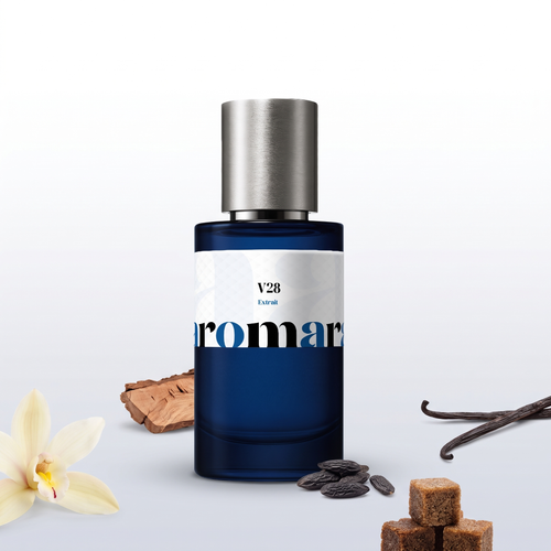 V28 35% Extrait perfume by Aromara, inspired by Kayali Vanilla 28. Brown sugar, vanilla, tonka bean, cedar. UK-made dupe, 7+ hour wear.