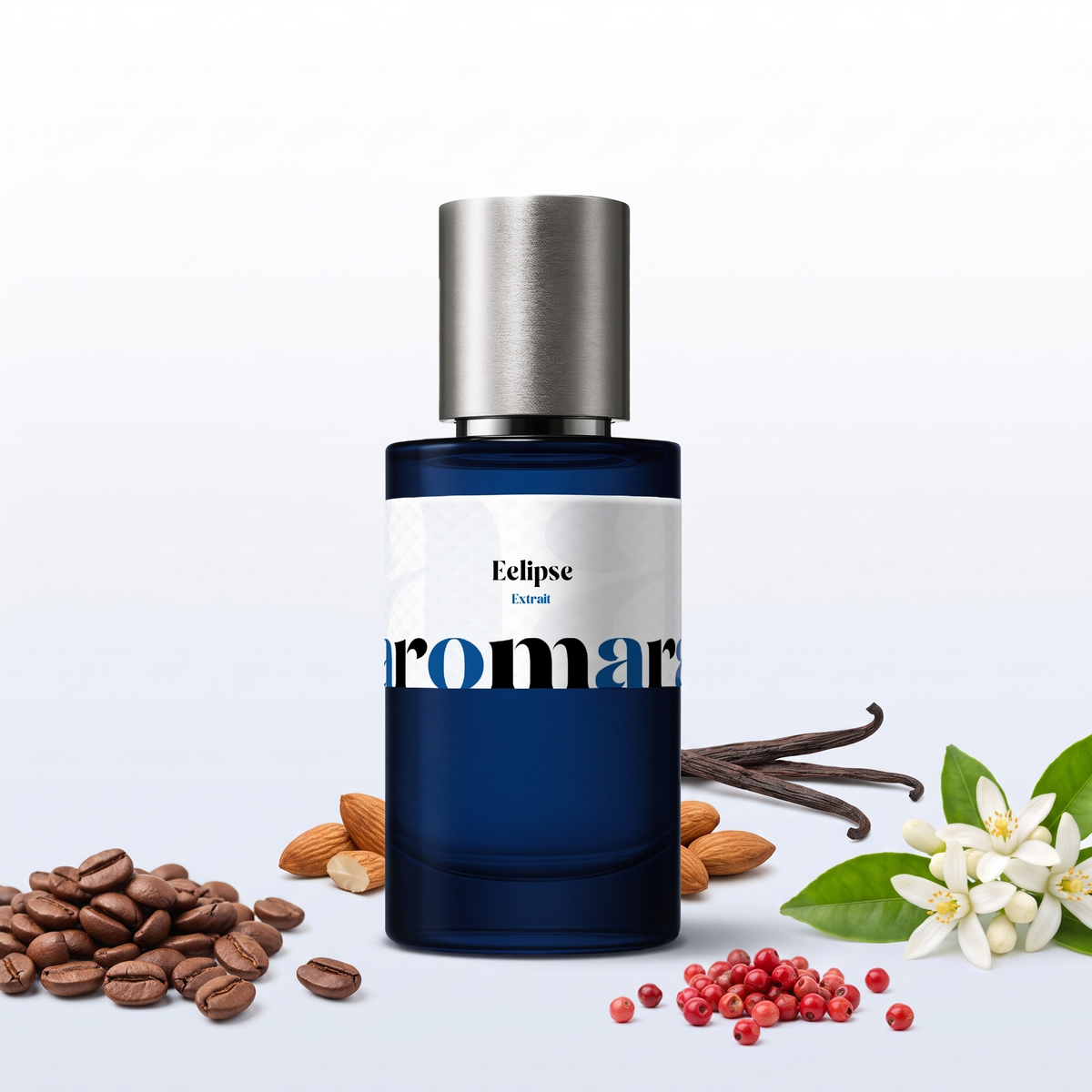 Eclipse 35% Extrait perfume by Aromara, inspired by Yves Saint Laurent Black Opium. Coffee, orange blossom, almond, pink pepper, vanilla. UK-made dupe, 7+ hour wear.