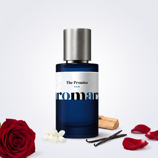 The Promise 35% Extrait perfume by Aromara, inspired by Frédéric Malle Promise. Rose, jasmine, sandalwood, vanilla, soft musk. UK-made dupe, 7+ hour wear.