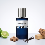 Gentle Flow Gold 35% Extrait perfume by Aromara, inspired by Maison Francis Kurkdjian Gentle Fluidity Gold. Bergamot, nutmeg, sandalwood, cedarwood, vanilla. UK-made dupe, 7+ hour wear.
