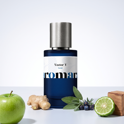 Vector Y 35% Extrait perfume by Aromara, inspired by YSL Y Eau de Parfum. Apple, ginger, bergamot, sage, juniper. UK-made dupe, 7+ hour wear.