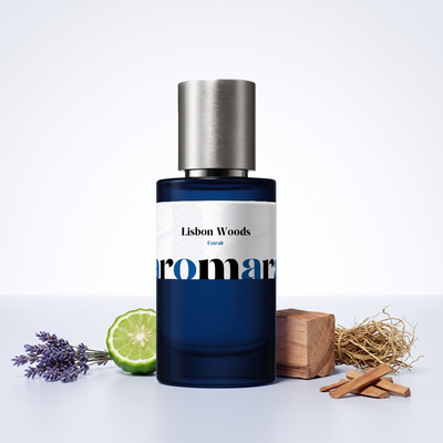Lisbon Woods 35% Extrait perfume by Aromara, inspired by Creed Bois du Portugal. Lavender, bergamot, cedarwood, sandalwood, vetiver. UK-made dupe, 7+ hour wear.