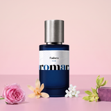 J'adoro by Aromara on a pale shell pink to peony pink background with a damask rose, a champaca blossom, jasmine, ylang-ylang and amaranth wood. 35% Extrait, inspired by Dior J'adore.