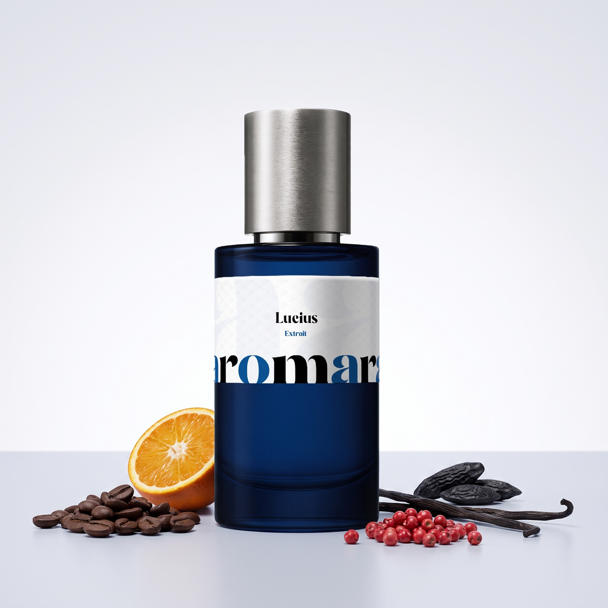 Lucius 35% Extrait perfume by Aromara, inspired by Fragrance Du Bois Lucius Maximus. Coffee, bitter orange, pink pepper, vanilla, tonka. UK-made dupe, 7+ hour wear.