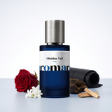 Obsidian Veil 35% Extrait perfume by Aromara, inspired by Guerlain Santal Royal. Jasmine, rose, leather, oud, sandalwood. UK-made dupe, 7+ hour wear.