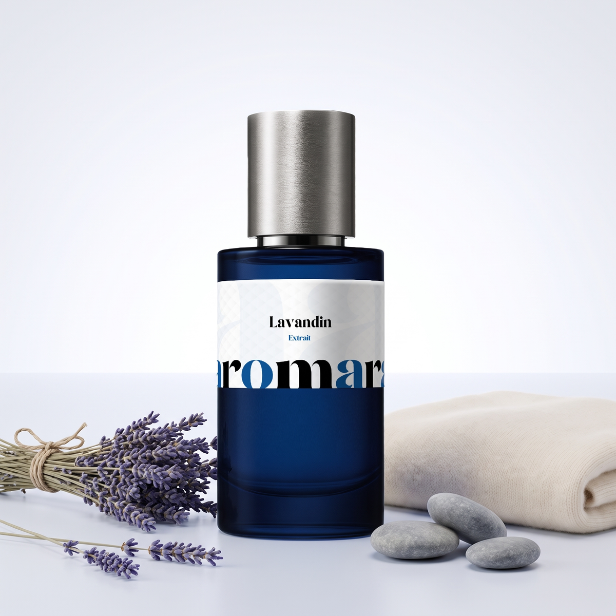 Lavandin 35% Extrait perfume by Aromara, inspired by Matière Première Metal Lavender. Lavandin, lavender absolute, cashmeran, musks. UK-made dupe, 7+ hour wear.