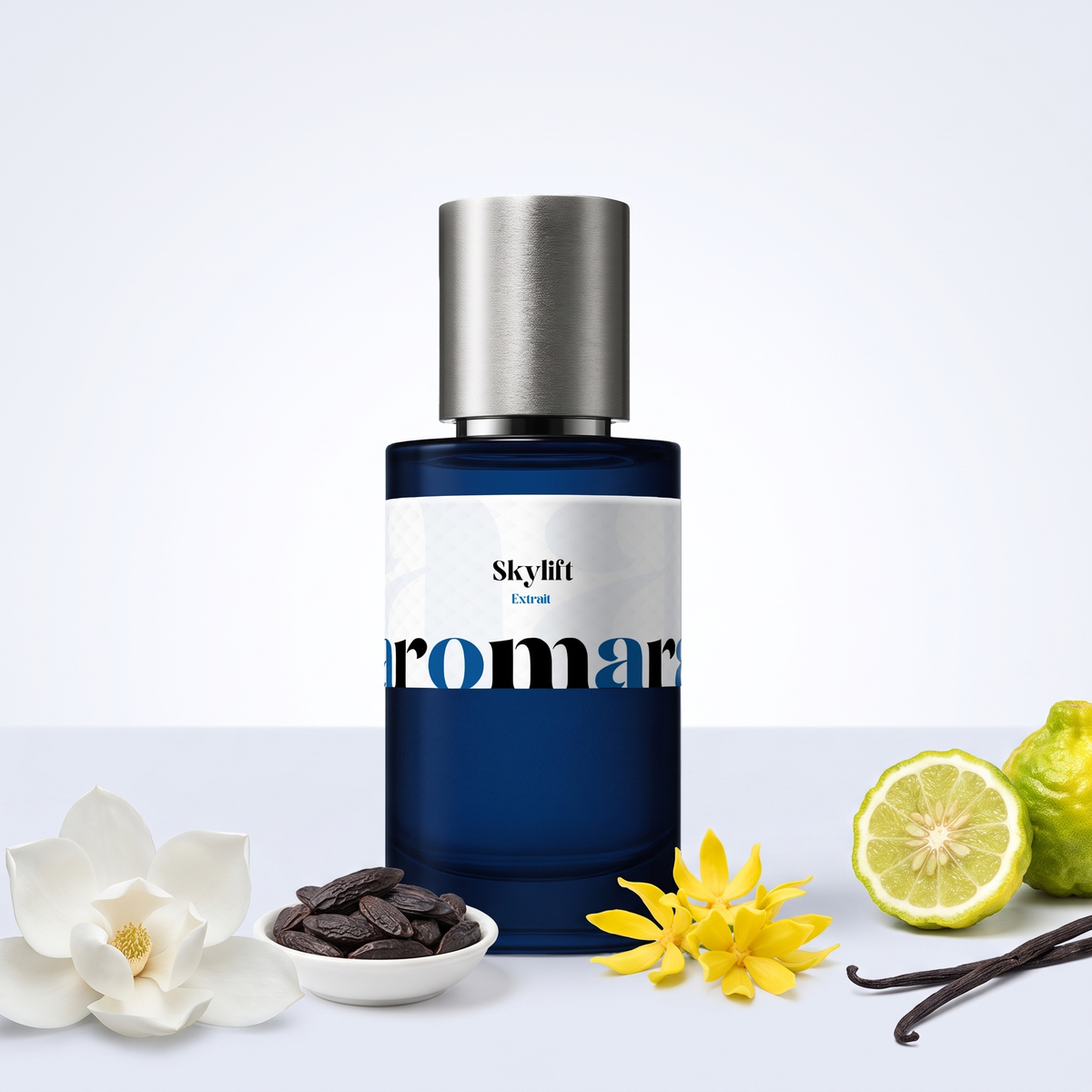 Skylift 35% Extrait perfume by Aromara, inspired by Initio Lift Me Up. Bergamot, magnolia, ylang-ylang, tonka, vanilla. Made in the UK. 7+ hours, guaranteed. Coming soon.